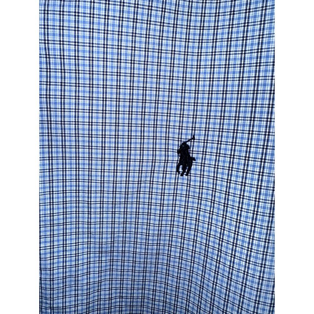 Ralph Lauren Mens XL Button Down Shirt Blue White Gingham Check Long Sleeve - Picture 2 of 9